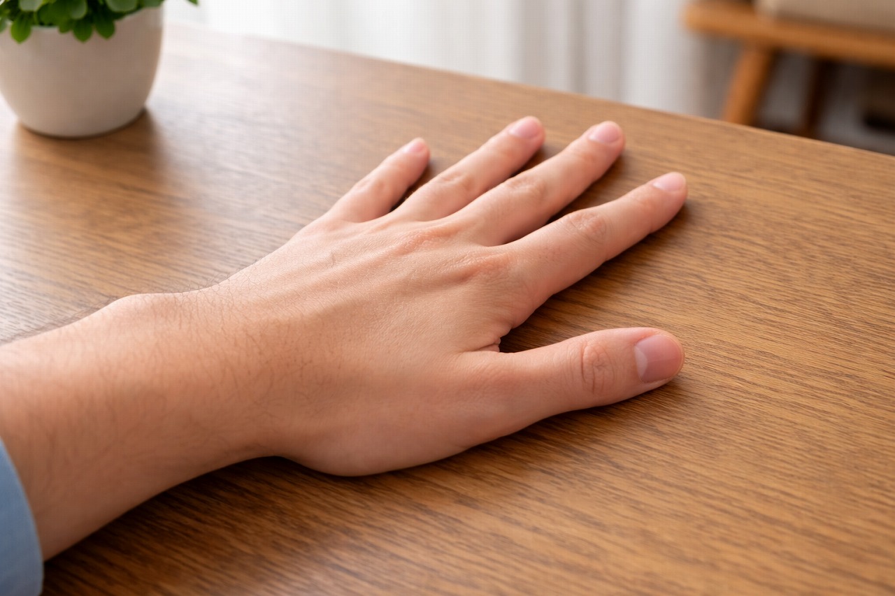 手や体を使って19センチを測る方法