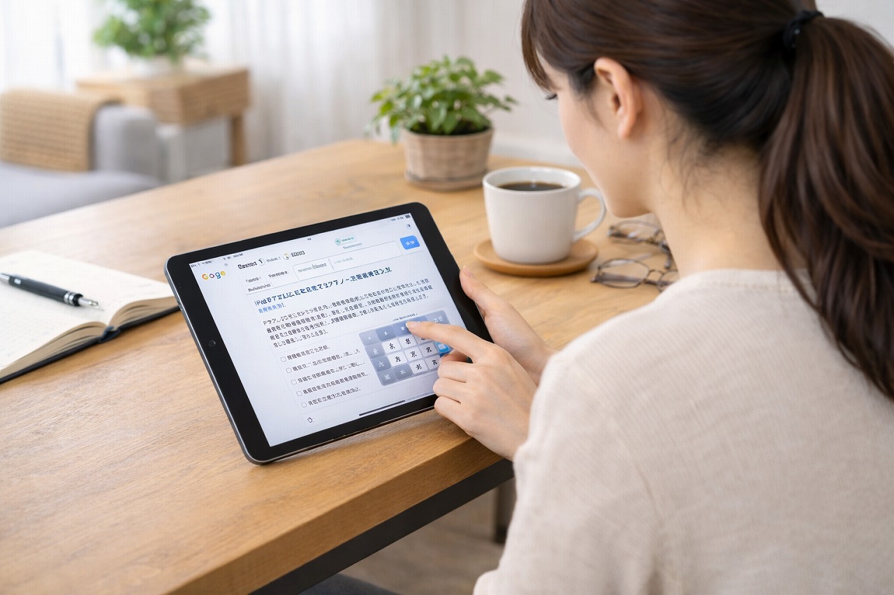 iPadでフリック入力ができない原因と対処法