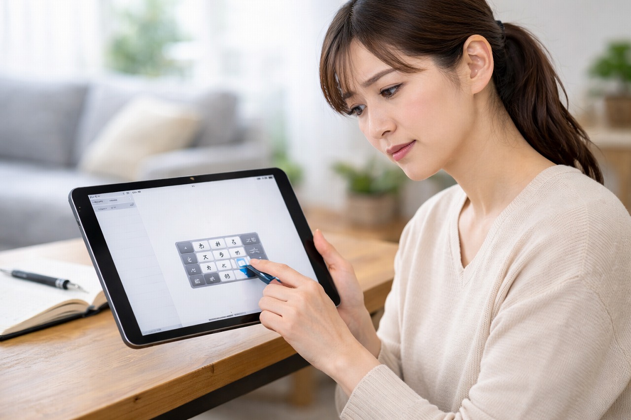 iPadでもフリック入力は使える?