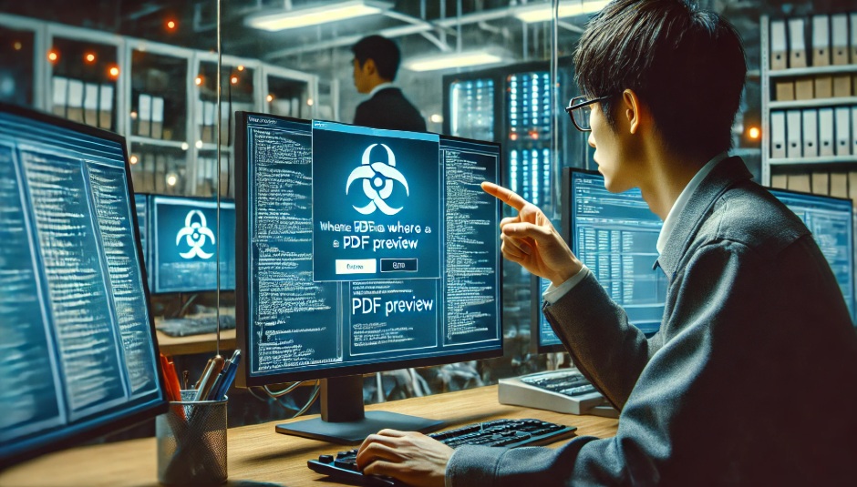 PDFのプレビューが表示されないときに起きていること