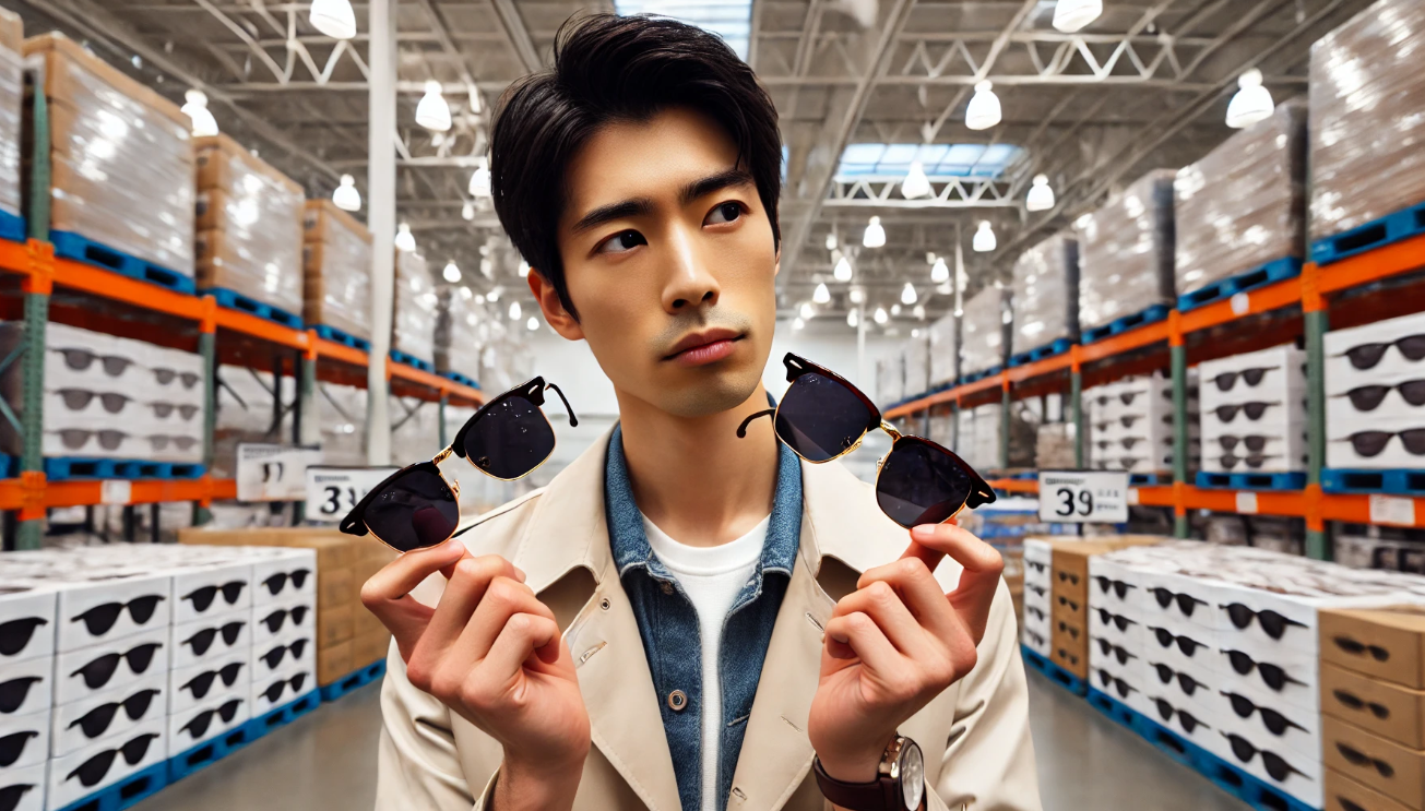 サングラス　どっち