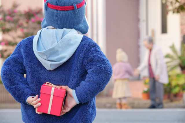 プレゼントを隠す