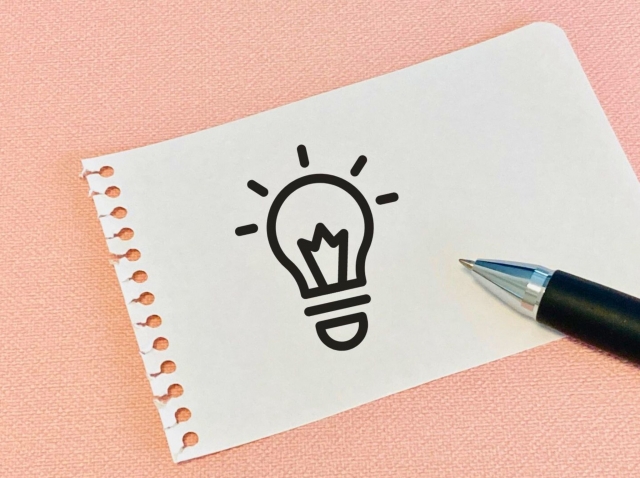 豆電球・ひらめき・アイディア
