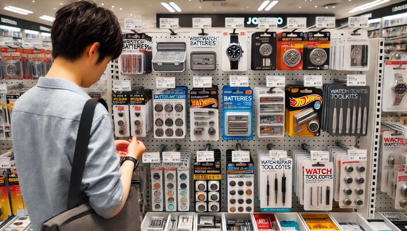 腕時計の電池・ケース・工具はどこで買える?