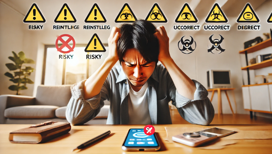 やってはいけないNG行動とリスク