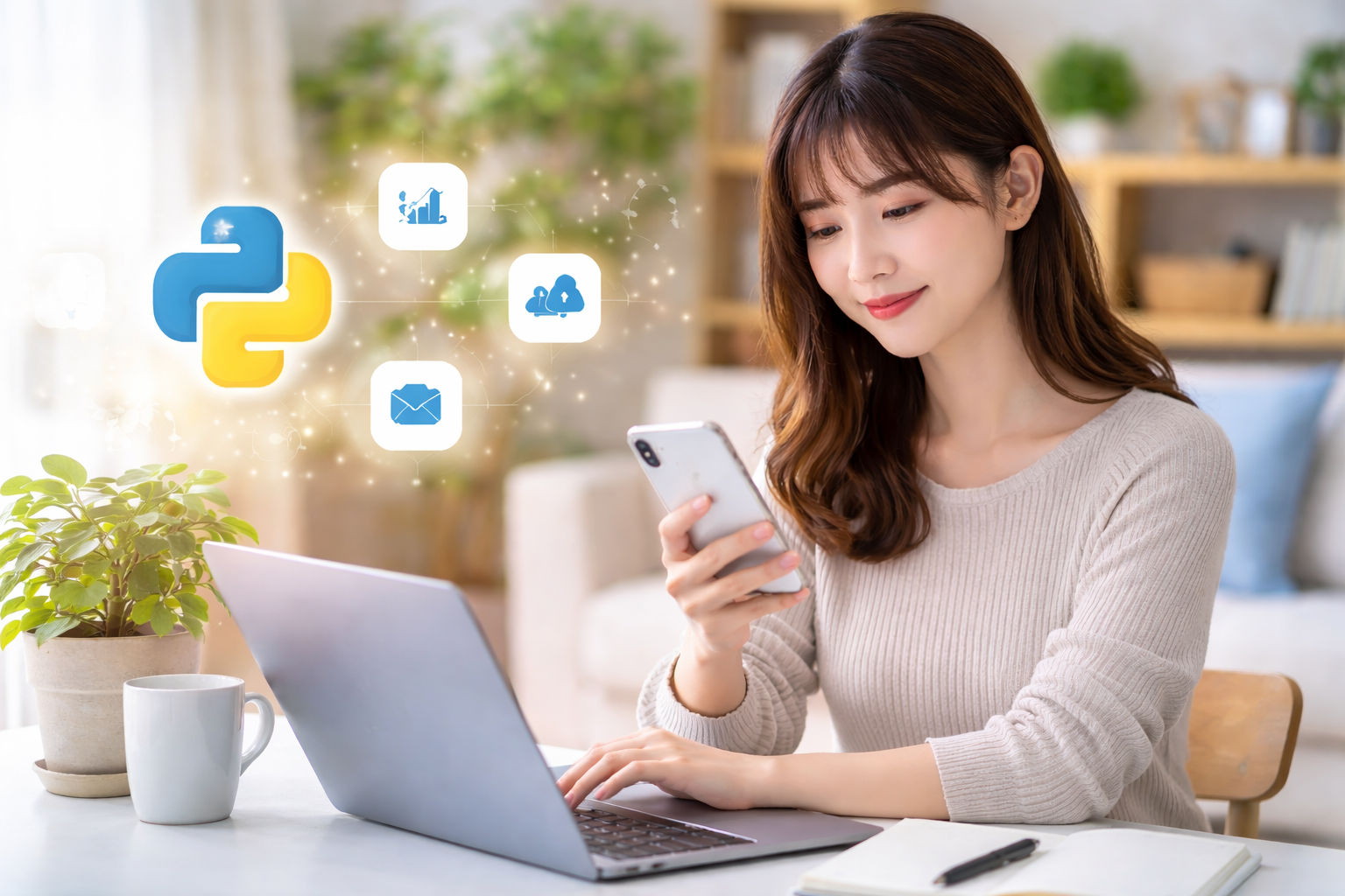 スマホとパソコン