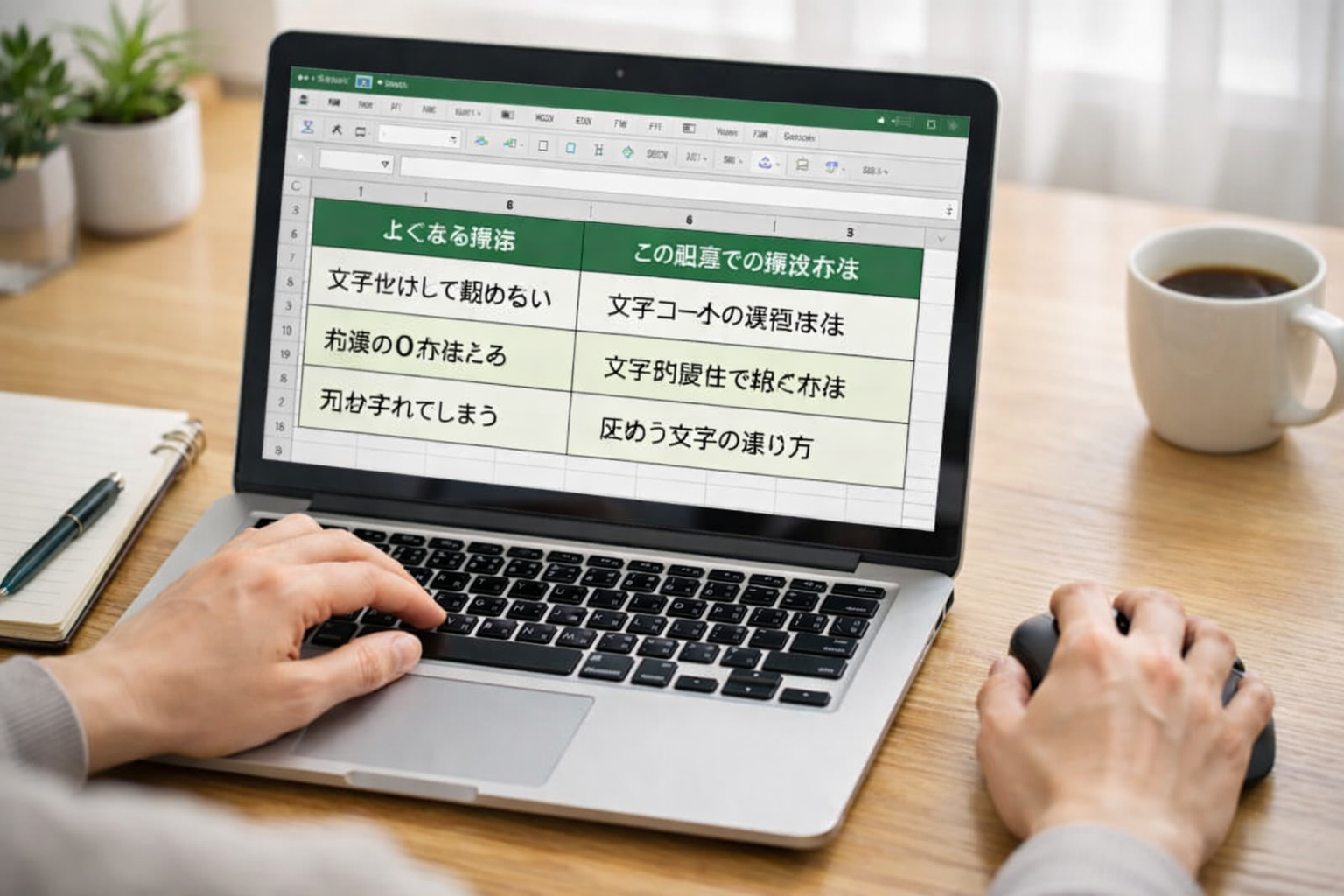 テキスト→エクセル変換