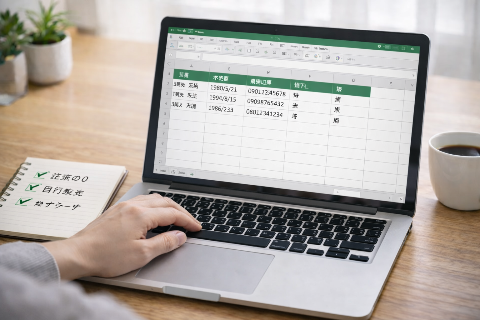 変換後にエクセルで行うべきチェック項目<