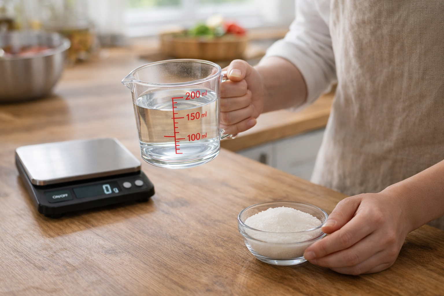 料理で役立つグラム→ミリリットルの考え方
