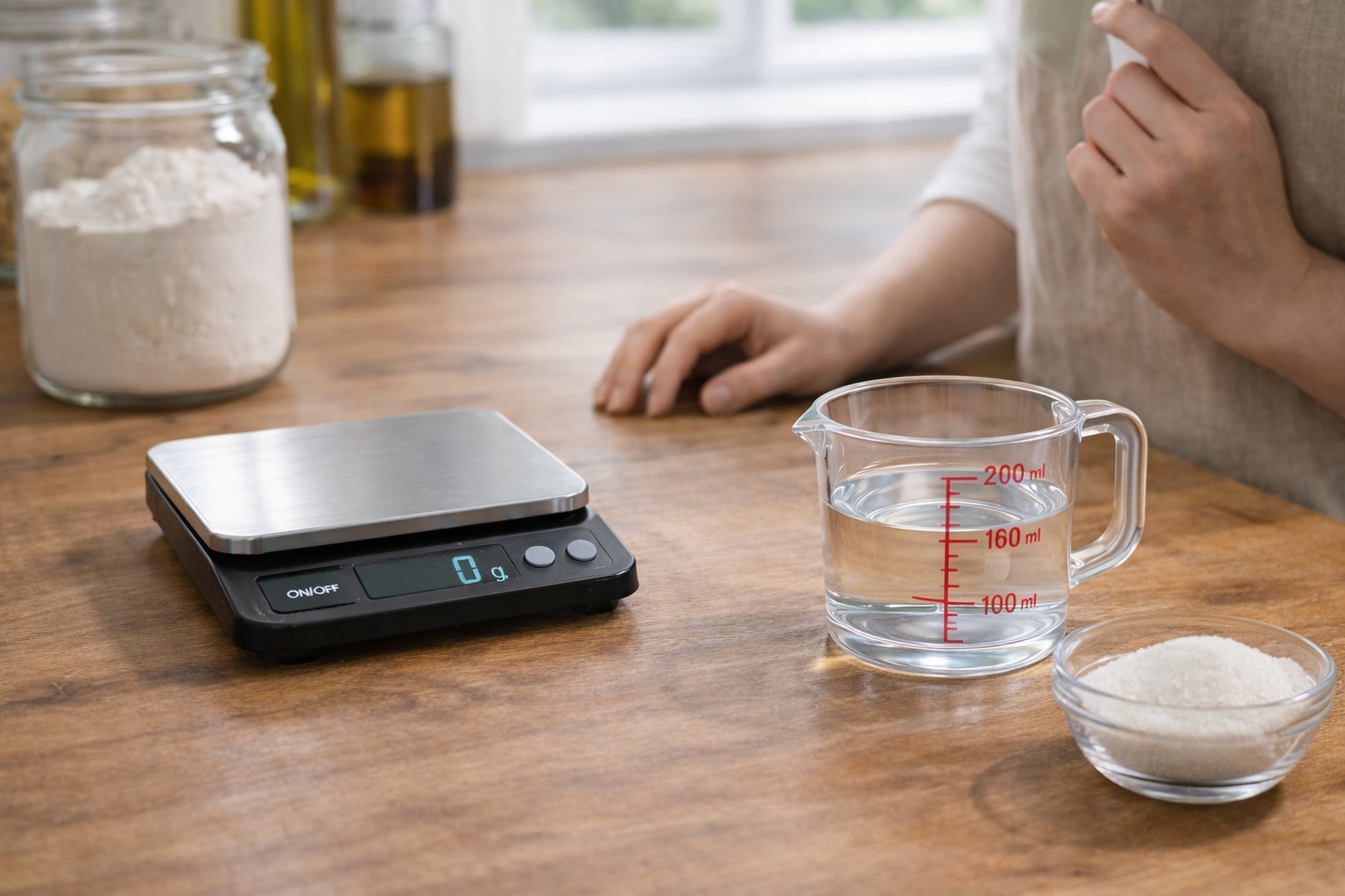 グラムからミリリットルへの換算方法