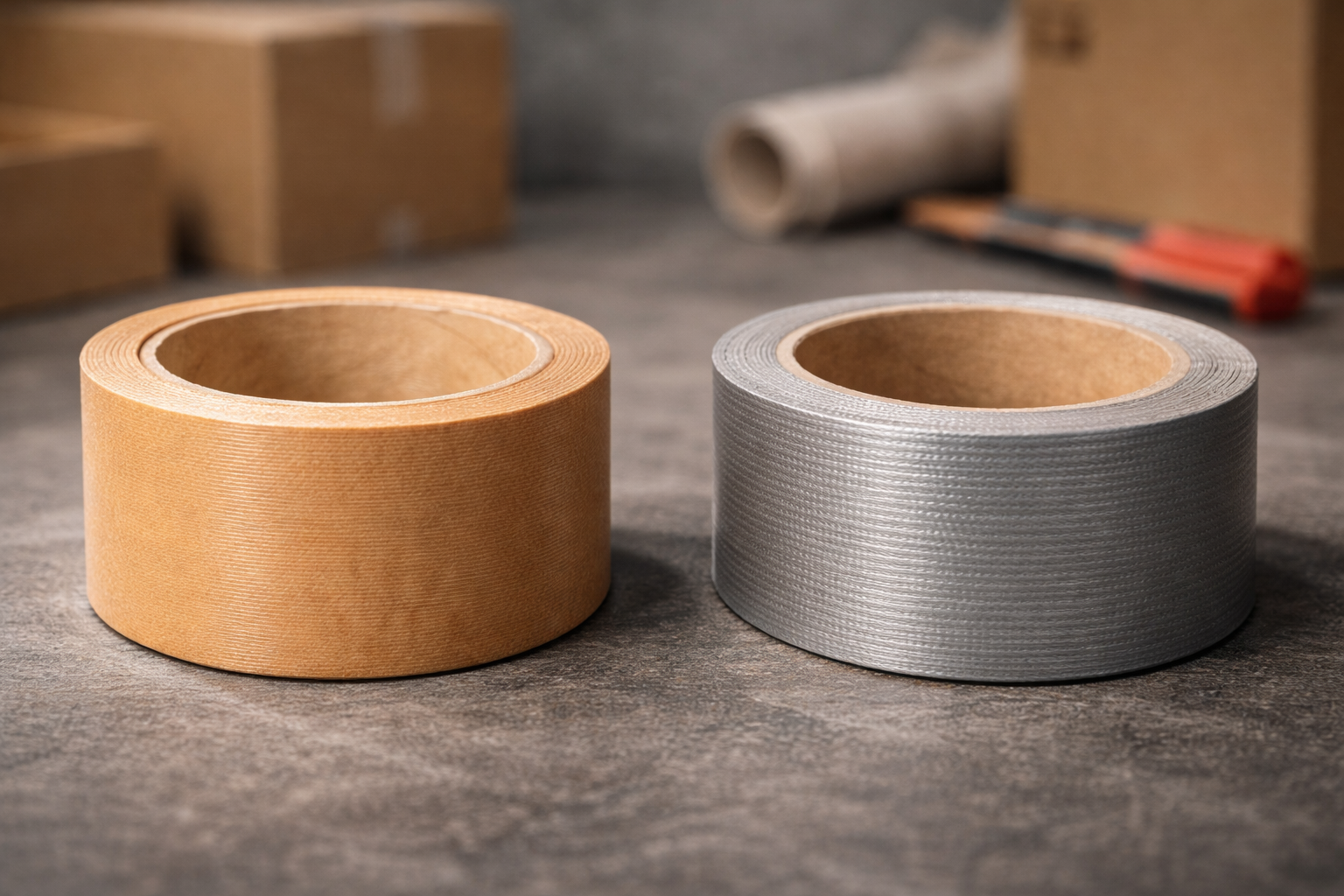 ガムテープと布テープ