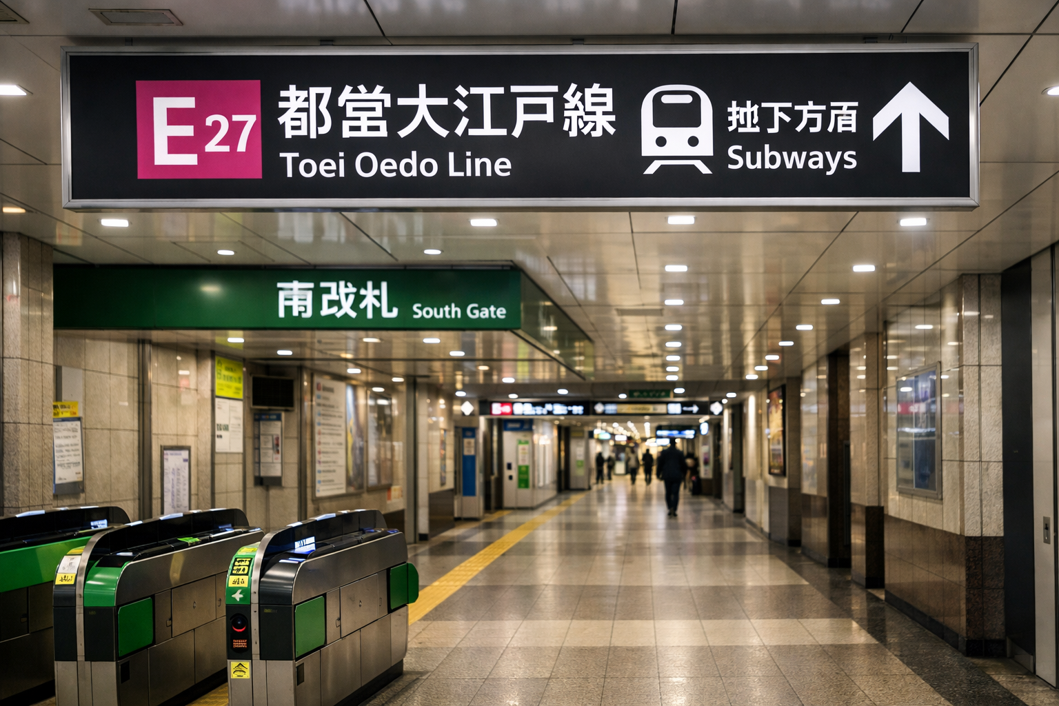 JR新宿駅「南改札」から大江戸線への乗り換え方法