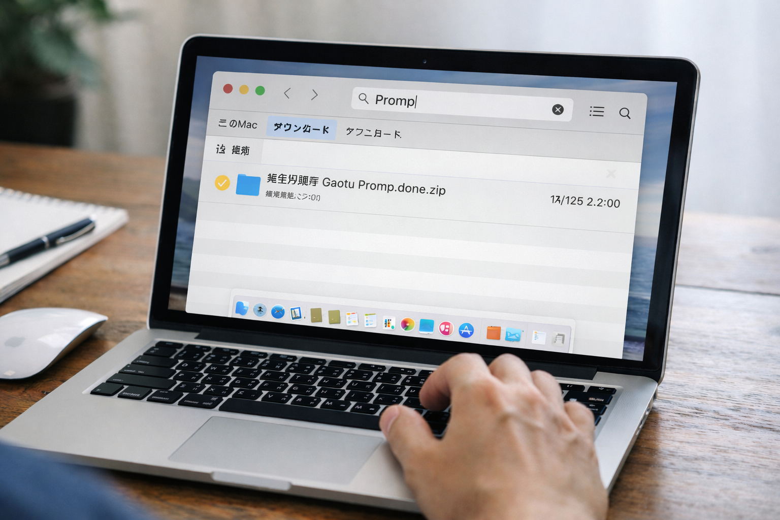ダウンロードしたファイルをすぐ見つけるための探し方