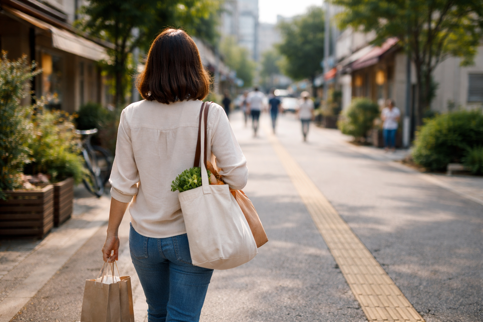 女性が無理なく1キロ歩くための考え方
