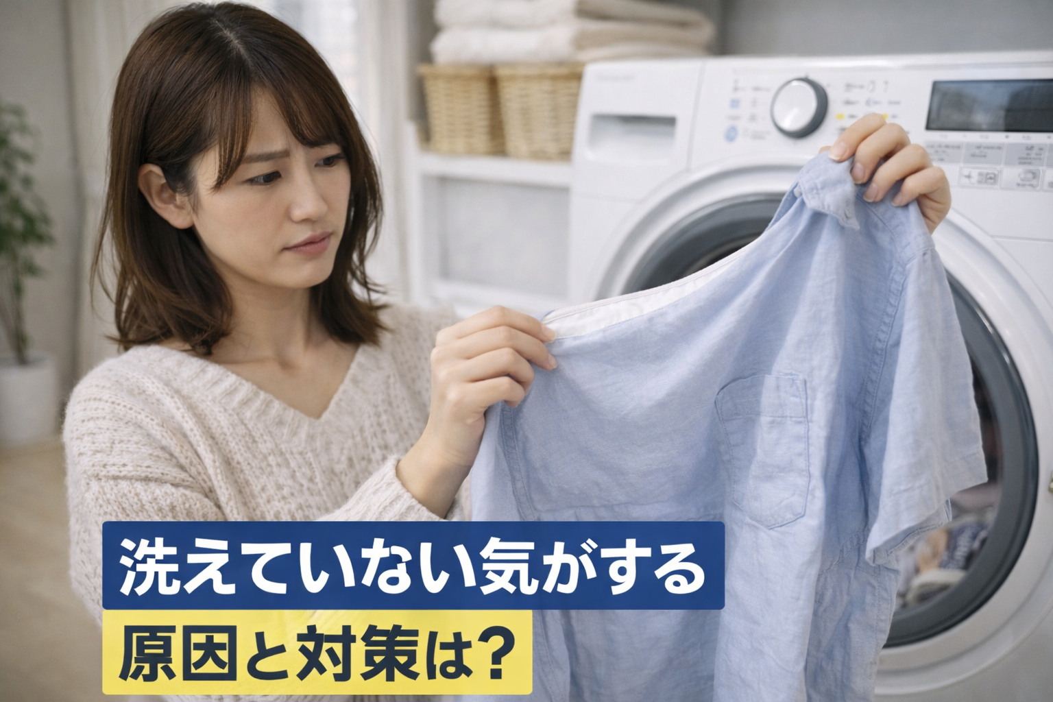 洗濯機で洗えていない気がする理由とは？