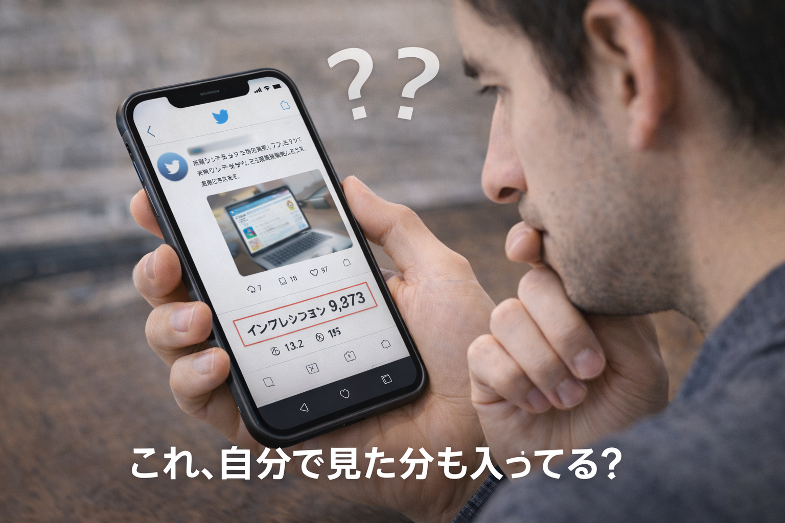 Twitter（X）のインプレッション数に自分のアクセスは含まれる？