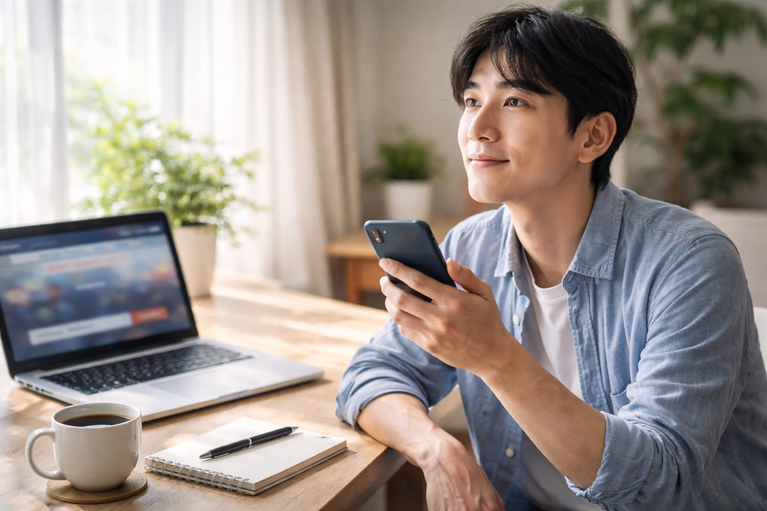 パソコンとスマホ