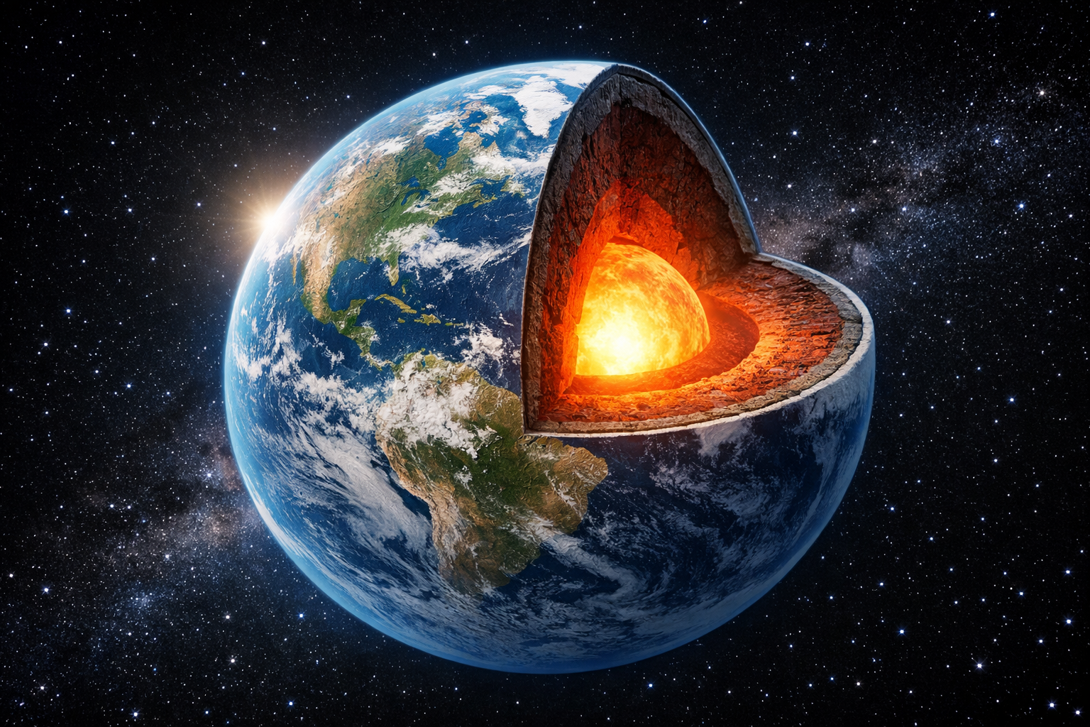 地球の半径は「約6400km」と覚えればOK